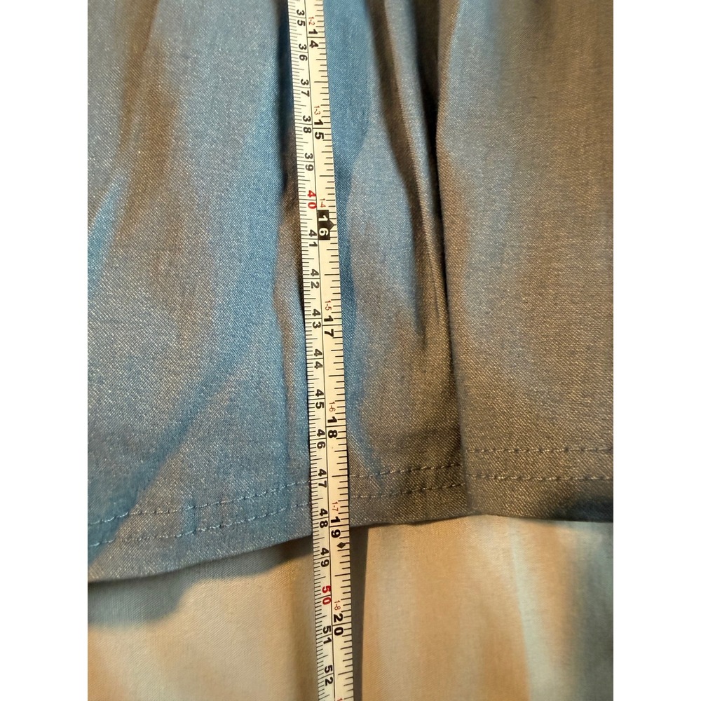 Kroix Premium Denim Light Wash Blue Pleated Mini Skater Skirt Womens 1X NWT - Picture 10 of 10